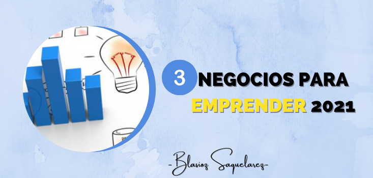 3 NEGOCIOS PARA EMPRENDER portada